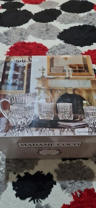 Madame coco adriana 7 parça bardak sürahi seti