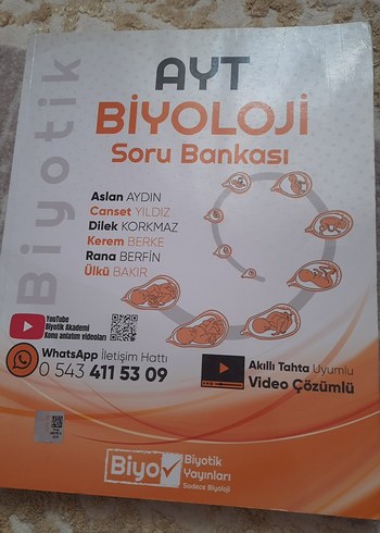 AYT Biyoloji Soru Bankası - Biyotık Yayınları