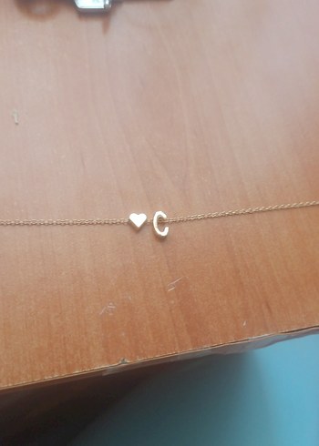 Diğer Diger Altın Rengi Minimalist Kalp Kolye