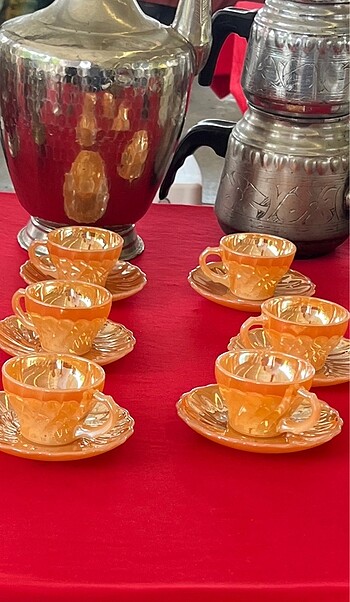 Antika nescafe takımı