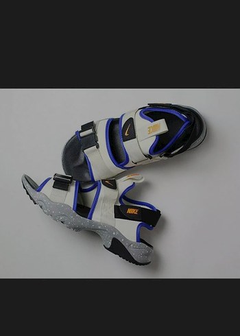 Nike Gri Erkek Sandalet Velcro Bantlı - Görsel 2