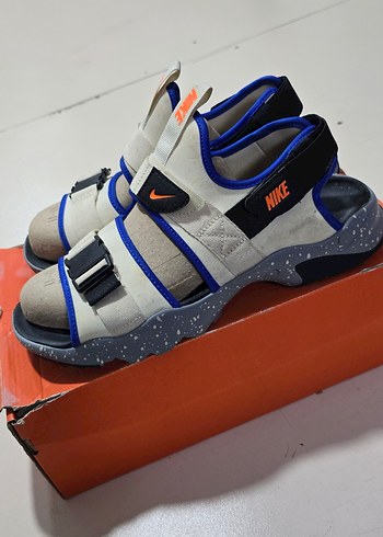 Nike Gri Erkek Sandalet Velcro Bantlı - Görsel 5