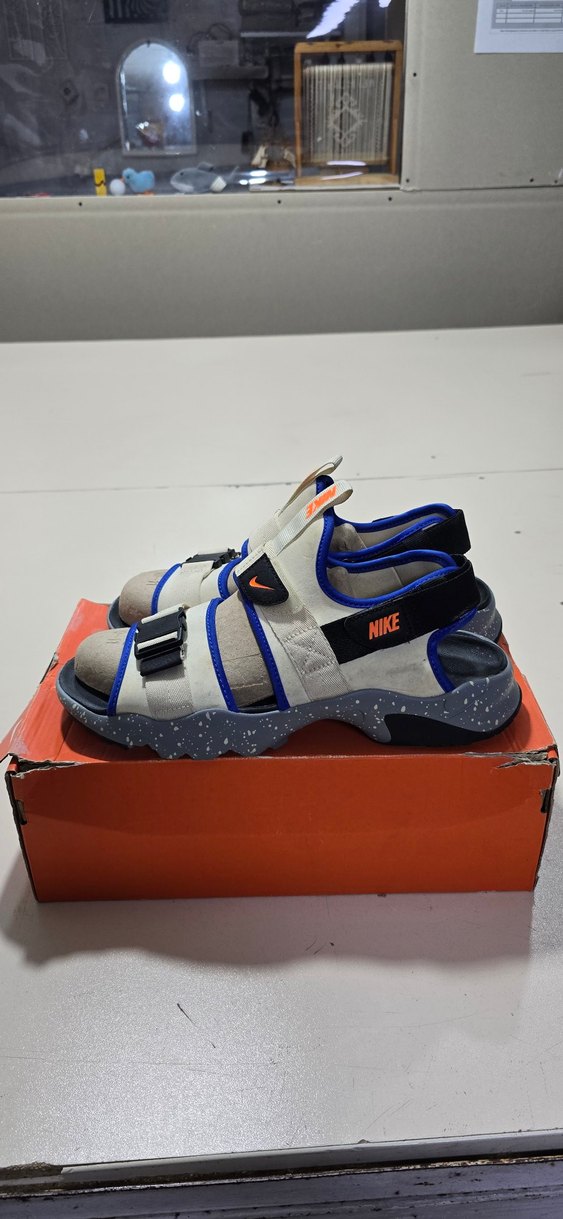 Nike Gri Erkek Sandalet Velcro Bantlı - Görsel 4