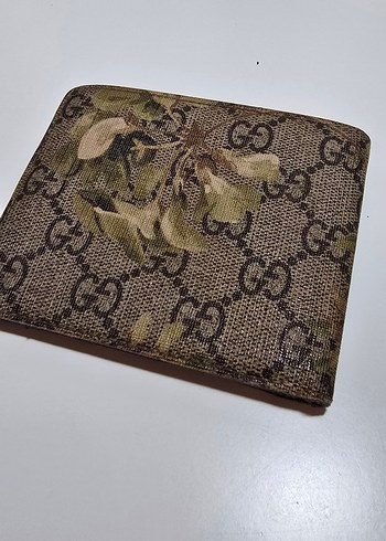 Gucci Erkek Cüzdanı Çiçek Desenli Bej - Görsel 4