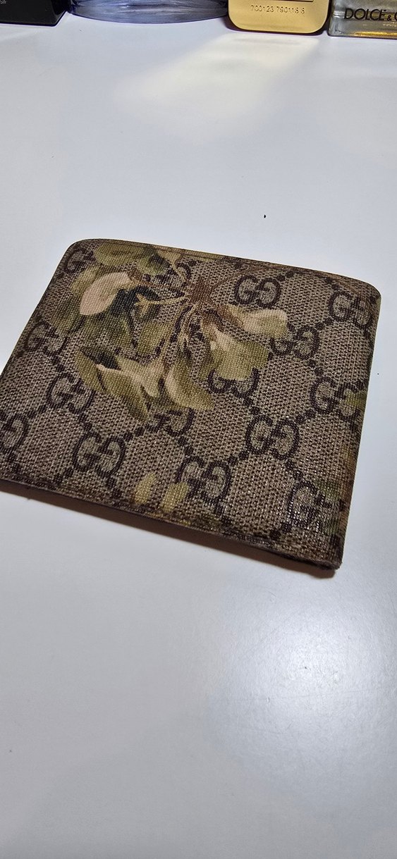 Gucci Erkek Cüzdanı Çiçek Desenli Bej - Görsel 4