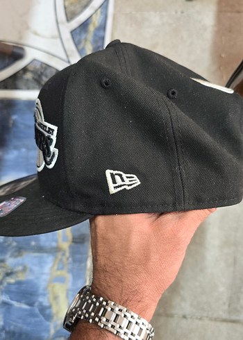 Siyah Los Angeles Lakers Snapback Şapka New Era - Görsel 2