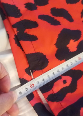 Dolce Gabbana,Kırmızı Leopar Desenli Erkek Yüzme Şortu - Görsel 7