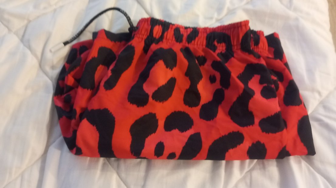 Dolce Gabbana,Kırmızı Leopar Desenli Erkek Yüzme Şortu - Görsel 4