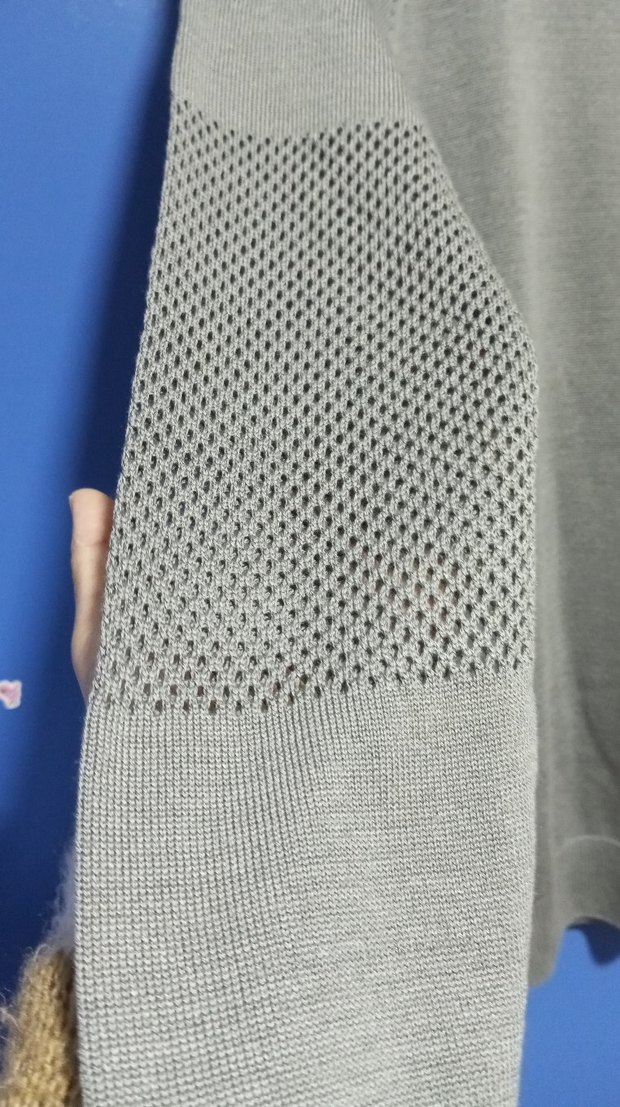 Orjinal fabrika marka, Gri Uzun Kollu Triko Kadın Kazak - Görsel 2