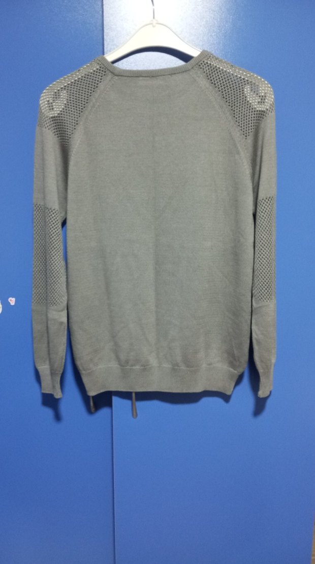 Orjinal fabrika marka, Gri Uzun Kollu Triko Kadın Kazak - Görsel 3