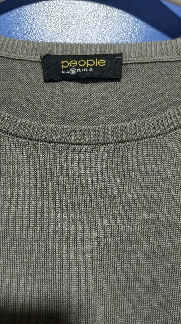 Orjinal fabrika marka, Gri Uzun Kollu Triko Kadın Kazak - Görsel 4