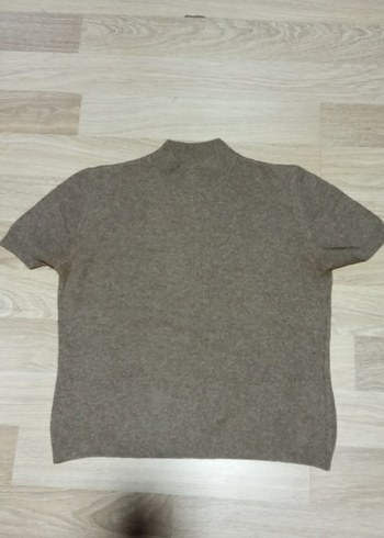 KARACA Bej Kısa Kollu Kadın YÜN Kazak - Görsel 2