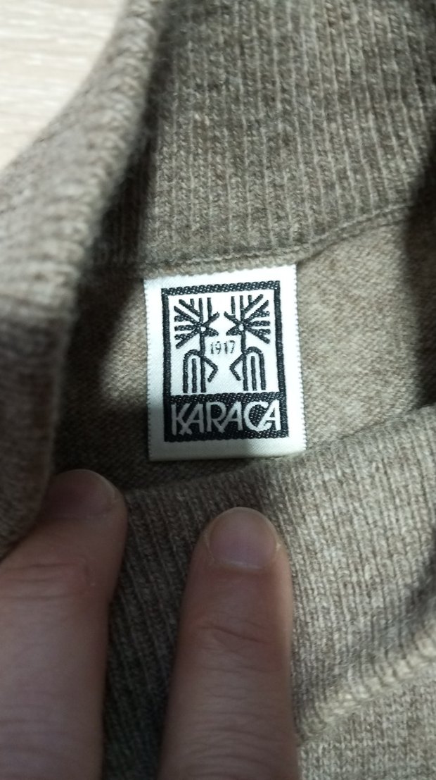 KARACA Bej Kısa Kollu Kadın YÜN Kazak - Görsel 3