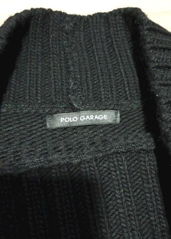 POLO GARAGE,Siyah Triko Kadın Kazak, Uzun Kollu, Dar Kesim - Görsel 5