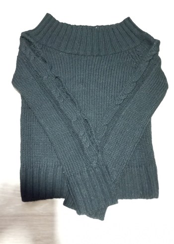 POLO GARAGE,Siyah Triko Kadın Kazak, Uzun Kollu, Dar Kesim - Görsel 4