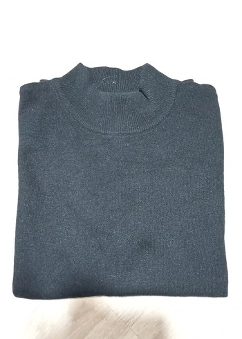 KARACA Kadın Siyah Yün Yarım Kollu Boğazlı Kazak - Görsel 5