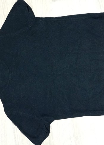 KARACA Kadın Siyah Yün Yarım Kollu Boğazlı Kazak - Görsel 4