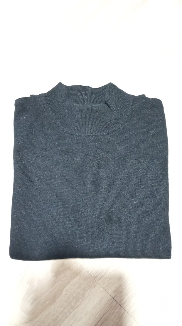 KARACA Kadın Siyah Yün Yarım Kollu Boğazlı Kazak - Görsel 5