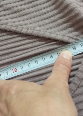 Mavi marka, V Yaka Fitilli pıdra rengi Kadın Bluz - Görsel 6