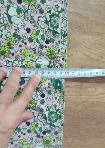 36 Beden yeşil Renk Scotch SODA Yeşil Desenli Düğmeli Bohem Kadın Tişörtü