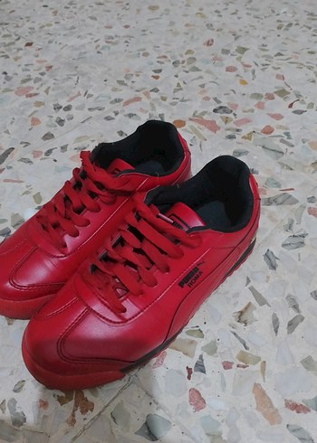 Kadın Kırmızı Spor Ayakkabı Puma - Görsel 4