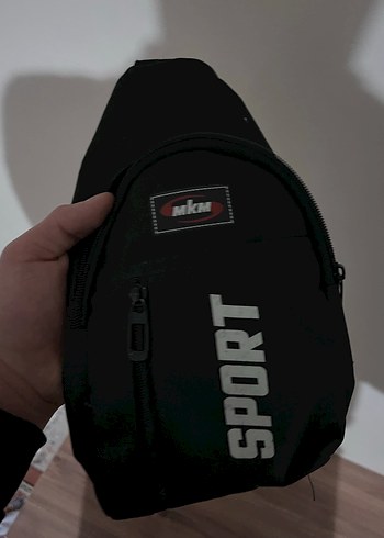 Siyah Bağcıklı Erkek Omuz Çantası - Görsel 6