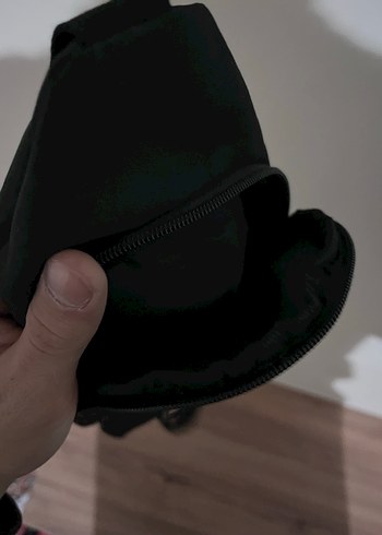 Siyah Bağcıklı Erkek Omuz Çantası - Görsel 5