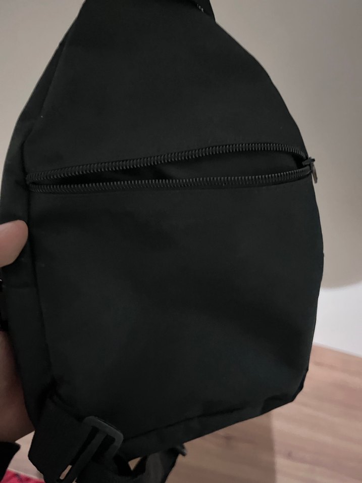 Siyah Bağcıklı Erkek Omuz Çantası - Görsel 2