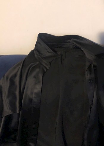 Uzun Siyah Gotik Kadın Sabahlık - Görsel 2