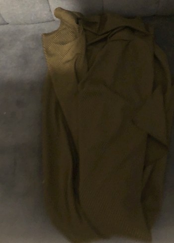 Siyah Drapeli Midi Hamile Gömlek - Görsel 2