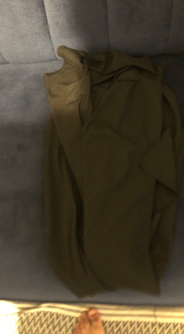 Siyah Drapeli Midi Hamile Gömlek - Görsel 2