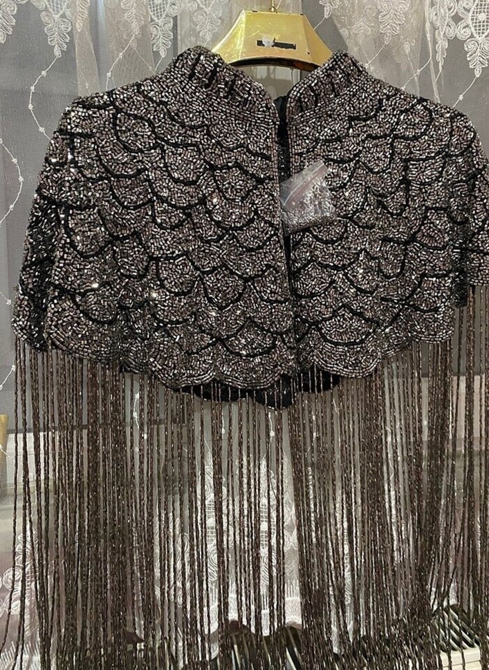 Boncuklu Zebra Desenli Gri Kadın El Zinciri - Görsel 2