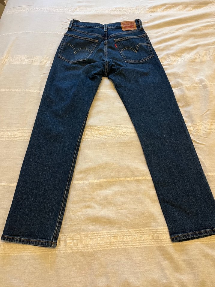 Levis Koyu Mavi 501 Crop Denim Jean — görsel 4/7