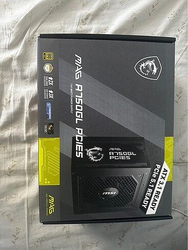 MSI MAG A750GL PCIE5 750W 80Plus Gold Modüler ATX 3.1 PCIE 5.1 G