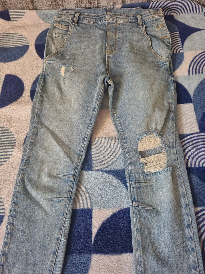 Kadın Mavi Denim Askılı Tulum - Görsel 3