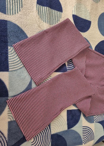 Pembe Kazayağı modelli Midi Kadın Kumaş Pantolon - Görsel 4