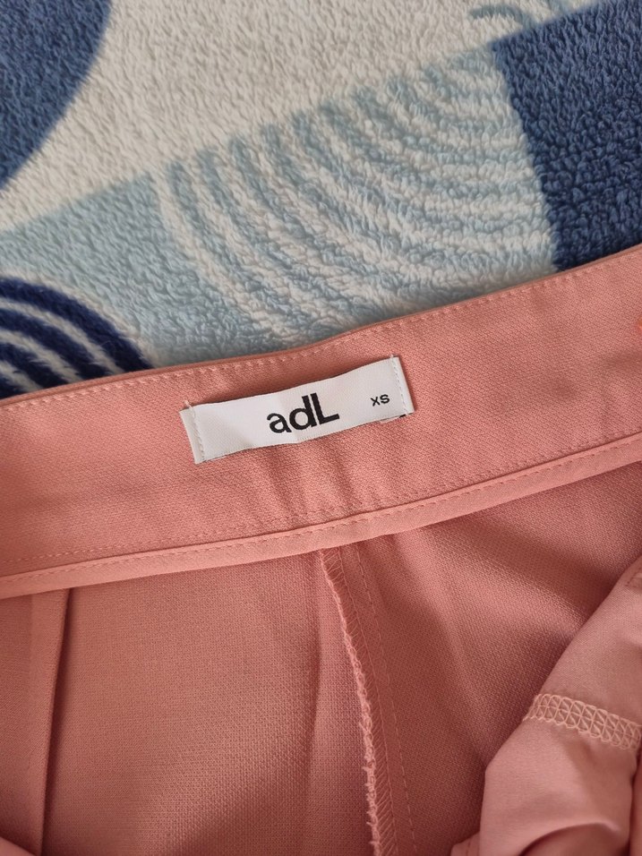 Pembe Midi Kadın Kumaş Pantolon - Görsel 2