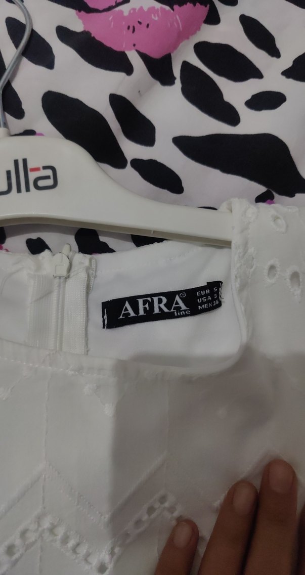 Beyaz Uzun elbise - Görsel 5