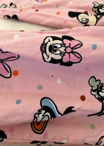 9 Yaş Beden pembe Renk LC Waikiki Kız Çocuk Pembe Desenli Polar Pijama