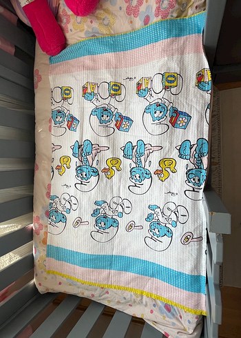 Beden Renkli Baskılı bebek pike