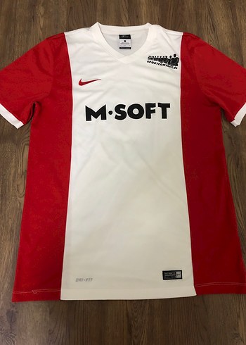 M.SMART Kırmızı Beyaz Kısa Kollu Spor Nike Tişört