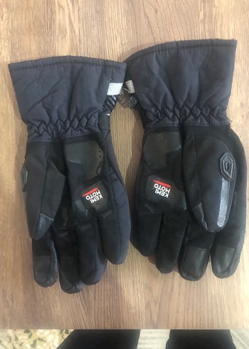 Siyah Desenli Biker Erkek Eldiveni - Görsel 2