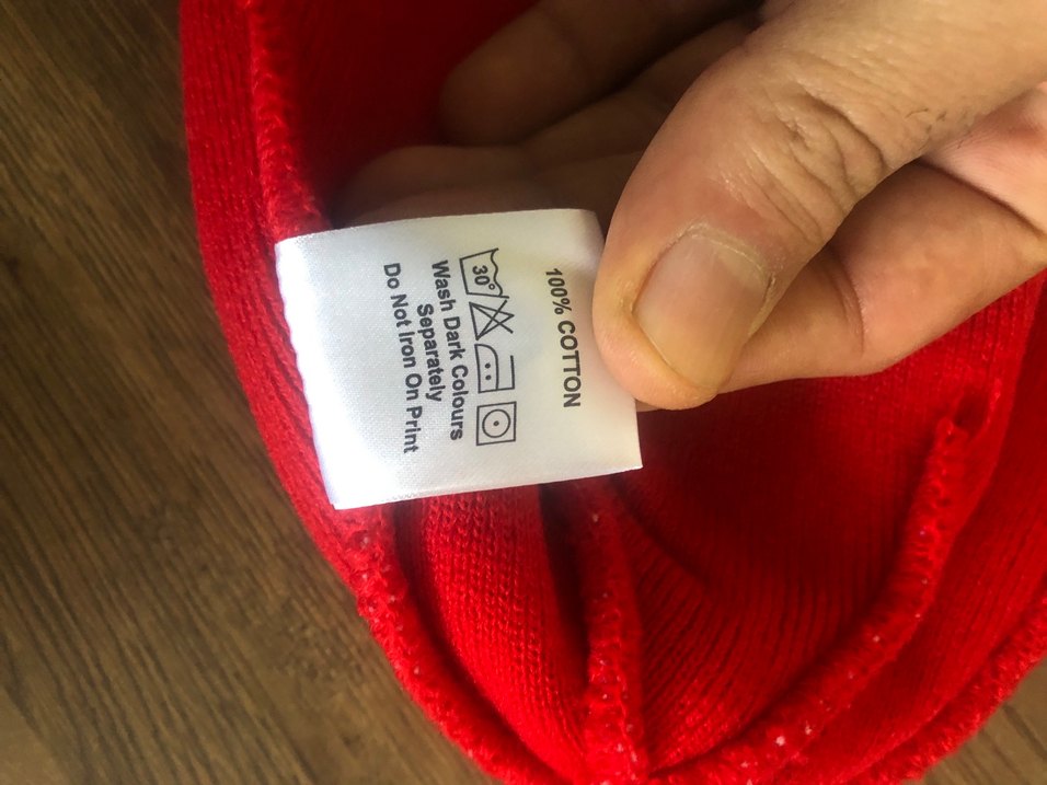 Ajax Kırmızı Beyaz Desenli Orjinal bere - Görsel 4