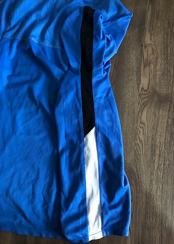 Mavi Kısa Kollu Polo Tişört - Görsel 7