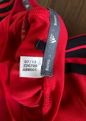 Kırmızı Adidas Kısa Kollu Spor Tişört - Görsel 3