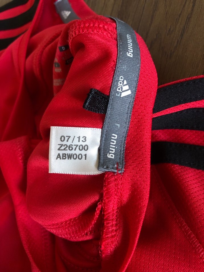 Kırmızı Adidas Kısa Kollu Spor Tişört - Görsel 3