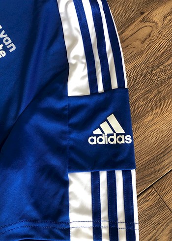 Mavi Kısa Kollu Polo Yaka Spor Tişört - Görsel 4