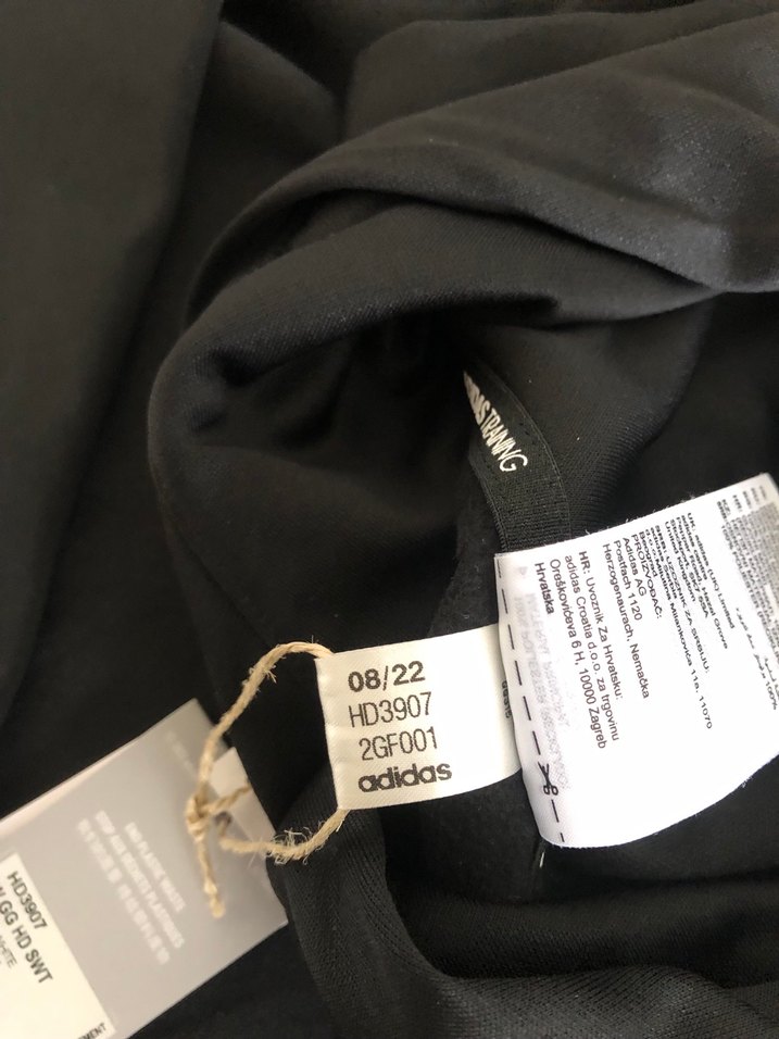 Siyah Adidas Kapüşonlu Kadın Sweatshirt - Görsel 4