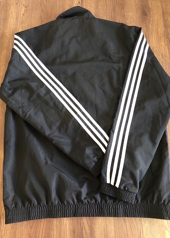 Erkek Siyah Adidas Fermuarlı Yağmurluk - Görsel 8