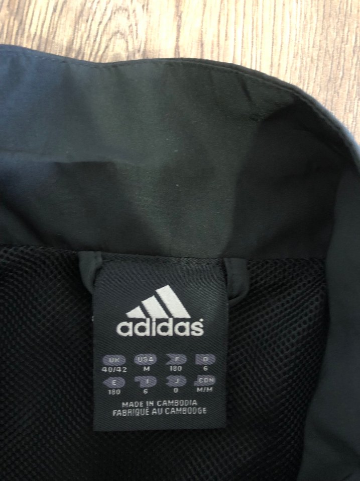 Erkek Siyah Adidas Fermuarlı Yağmurluk - Görsel 2